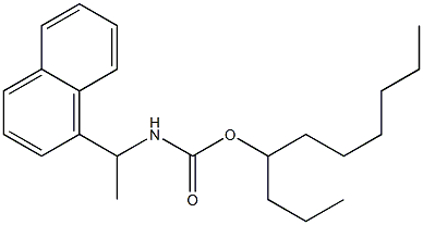 N-[1-(1-Naphtyl)ethyl]carbamic acid (1-propylheptyl) ester Struktur