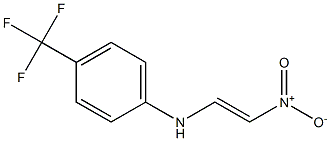 (E)-1-[[4-(Trifluoromethyl)phenyl]amino]-2-nitroethene Struktur