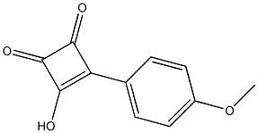 3-(4-Methoxyphenyl)-4-hydroxy-3-cyclobutene-1,2-dione Struktur