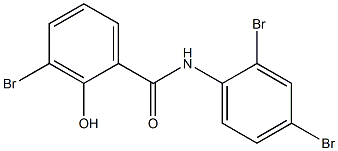 2',3,4'-Tribromo-2-hydroxybenzanilide Struktur