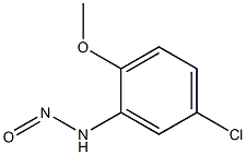 5-Chloro-2-methoxy-N-nitrosobenzenamine Struktur