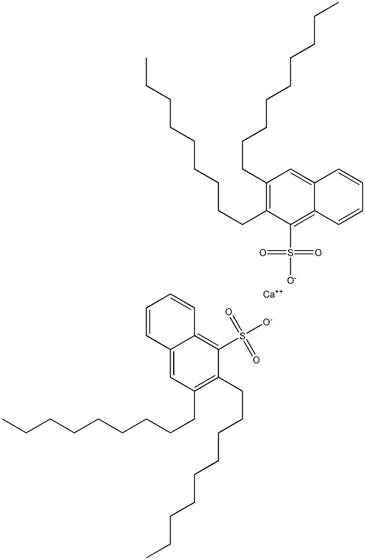 Bis(2,3-dinonyl-1-naphthalenesulfonic acid)calcium salt Struktur