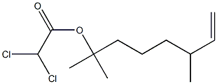 Dichloroacetic acid 1,1,5-trimethyl-6-heptenyl ester Struktur