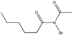 N-Acetyl-N-bromohexanamide Struktur