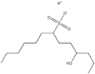 4-Hydroxytridecane-7-sulfonic acid potassium salt Struktur