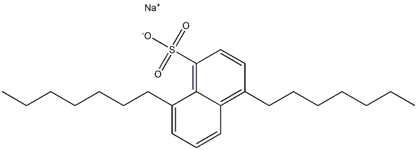 4,8-Diheptyl-1-naphthalenesulfonic acid sodium salt Struktur