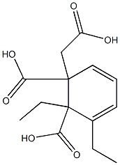 6-Ethylphthalic acid 1-ethyl 2-carboxymethyl ester Struktur