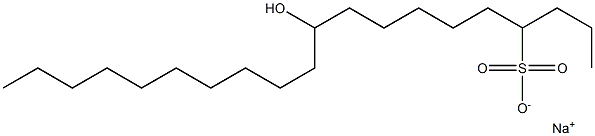 10-Hydroxyicosane-4-sulfonic acid sodium salt Struktur