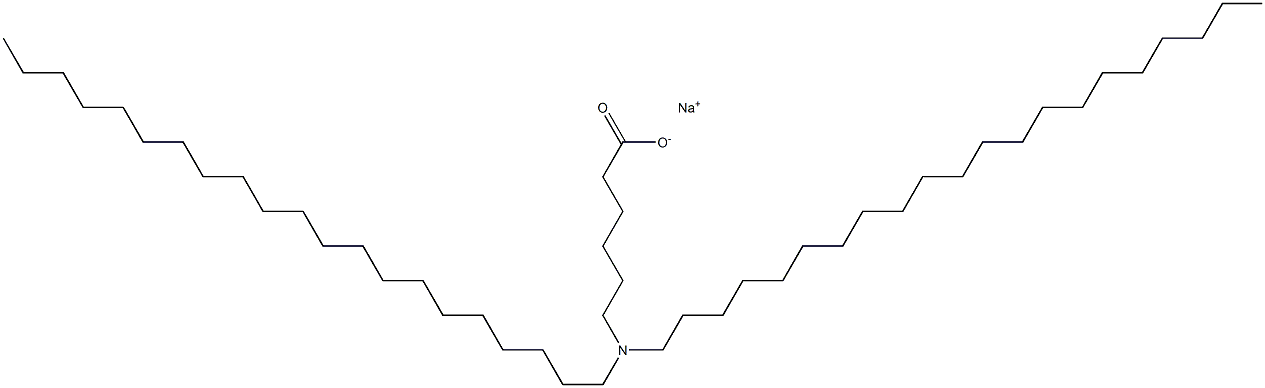 6-(Dihenicosylamino)hexanoic acid sodium salt Struktur