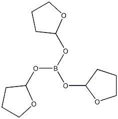 Boric acid tris(tetrahydrofuran-2-yl) ester Struktur