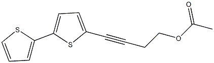 5-(4-Acetoxy-1-butynyl)-2,2'-bithiophene Struktur