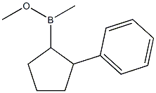 (2-Phenylcyclopentyl)(methyl)(methoxy)borane Struktur