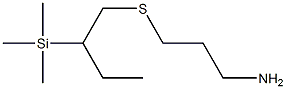 3-[(2-Trimethylsilylbutyl)thio]-1-propanamine Struktur