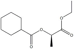 [R,(+)]-2-[(Cyclohexylcarbonyl)oxy]propionic acid ethyl ester Struktur