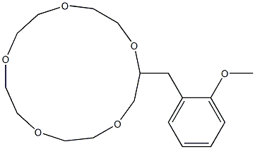 2-(2-Methoxybenzyl)-1,4,7,10,13-pentaoxacyclopentadecane Struktur