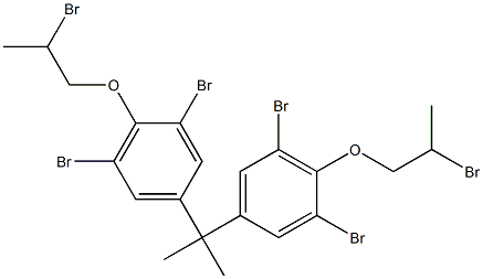 1,1'-[Isopropylidenebis(2,6-dibromo-4,1-phenyleneoxy)]bis(2-bromopropane) Struktur