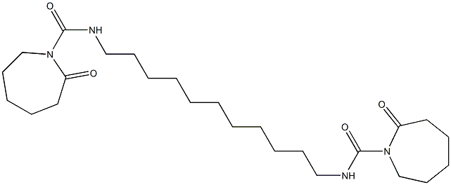 N,N'-(Undecane-1,11-diyl)bis[(2-oxohexahydro-2H-azepine)-1-carboxamide] Struktur