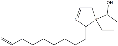 1-Ethyl-1-(1-hydroxyethyl)-2-(8-nonenyl)-3-imidazoline-1-ium Struktur