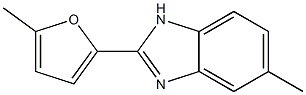 5-Methyl-2-(5-methylfuran-2-yl)-1H-benzimidazole Struktur