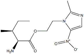 L-Isoleucine 2-(2-methyl-5-nitro-1H-imidazol-1-yl)ethyl ester Struktur