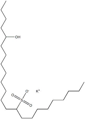 19-Hydroxytricosane-10-sulfonic acid potassium salt Struktur