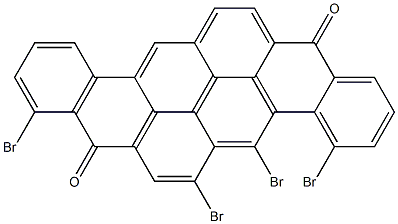 4,5,6,9-Tetrabromo-8,16-pyranthrenedione Struktur