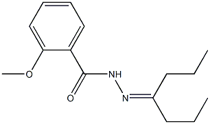 4-Heptanone 2-methoxybenzoyl hydrazone Struktur