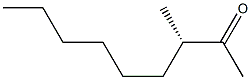 [S,(+)]-3-Methylnonane-2-one Struktur