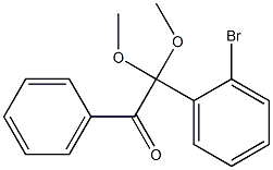 1-Phenyl-2,2-dimethoxy-2-(2-bromophenyl)ethan-1-one Struktur