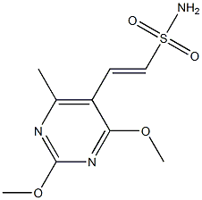 2-(2,4-Dimethoxy-6-methylpyrimidin-5-yl)ethenesulfonamide Struktur