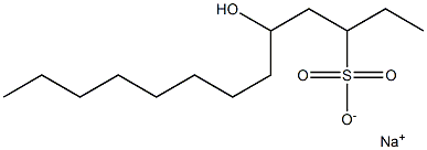 5-Hydroxytridecane-3-sulfonic acid sodium salt Struktur