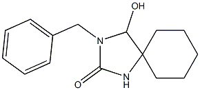 3-Benzyl-4-hydroxy-2-oxo-1,3-diazaspiro[4.5]decane Struktur