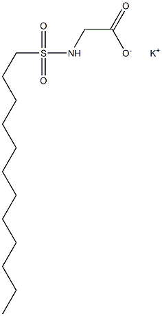 N-Dodecylsulfonylglycine potassium salt Struktur