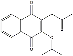 3-Isopropoxy-2-acetonyl-1,4-naphthoquinone Struktur