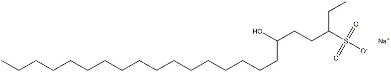 6-Hydroxytricosane-3-sulfonic acid sodium salt Struktur