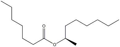 (-)-Heptanoic acid (R)-1-methylheptyl ester Struktur