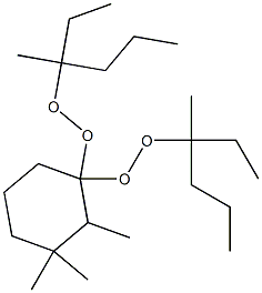 2,3,3-Trimethyl-1,1-bis(1-ethyl-1-methylbutylperoxy)cyclohexane Struktur