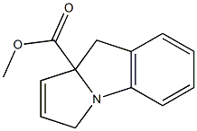 3H-Pyrrolo[1,2-a]indole-9a(9H)-carboxylic acid methyl ester Struktur