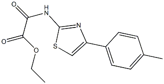 2-[[4-(4-Methylphenyl)thiazol-2-yl]amino]-2-oxoacetic acid ethyl ester Struktur