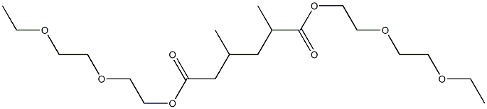 2,4-Dimethyladipic acid bis[2-(2-ethoxyethoxy)ethyl] ester Struktur