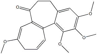 5,6,7,10-Tetrahydro-1,2,3,9-tetramethoxybenzo[a]heptalen-7-one Struktur