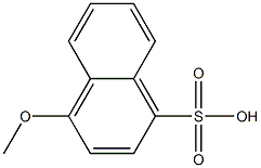 4-Methoxy-1-naphthalenesulfonic acid Struktur