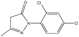 1-(2,4-Dichlorophenyl)-3-methyl-5(4H)-pyrazolone Struktur