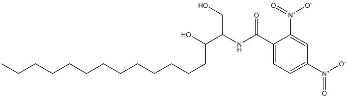 N-(1,3-Dihydroxyhexadecan-2-yl)-2,4-dinitrobenzamide Struktur