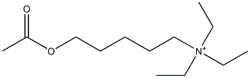 5-Acetyloxy-N,N,N-triethyl-1-pentanaminium Struktur