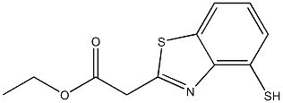 4-Mercaptobenzothiazole-2-acetic acid ethyl ester Struktur