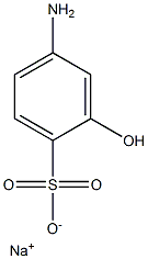 4-Amino-2-hydroxybenzenesulfonic acid sodium salt Struktur