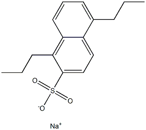 1,5-Dipropyl-2-naphthalenesulfonic acid sodium salt Struktur