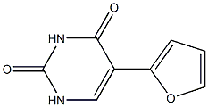 5-(2-Furyl)uracil Struktur