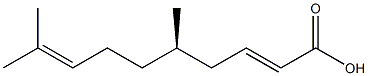 [R,(-)]-5,9-Dimethyl-2,8-decadienoic acid Struktur